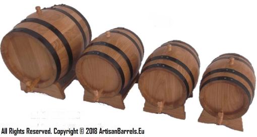 Small wine barrels, oak wine casks , small wooden kegs
